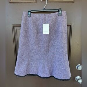 Susan Bristol Womens Wool Blend A-Line Skirt Lilac Size 10